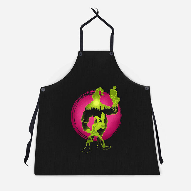 A Earthworm With A Robotic Suit-Unisex-Kitchen-Apron-sachpica