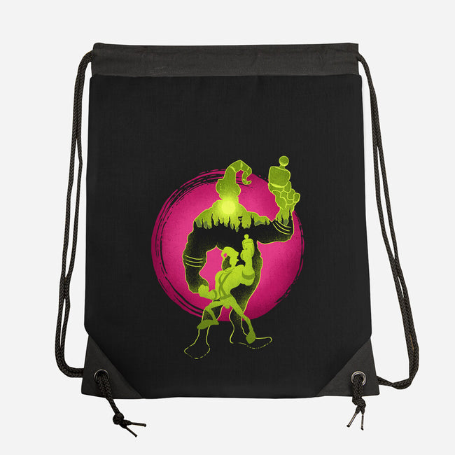 A Earthworm With A Robotic Suit-None-Drawstring-Bag-sachpica