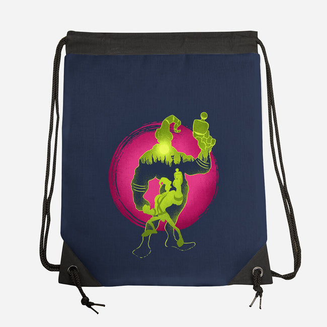 A Earthworm With A Robotic Suit-None-Drawstring-Bag-sachpica