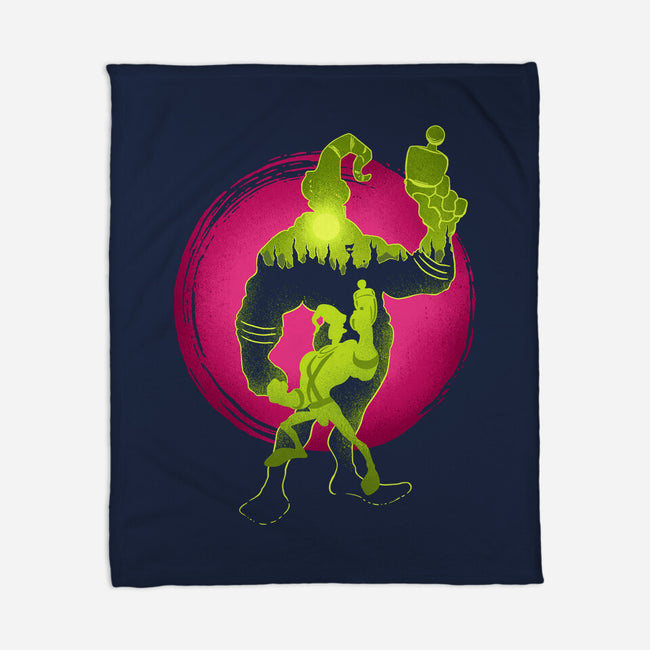 A Earthworm With A Robotic Suit-None-Fleece-Blanket-sachpica