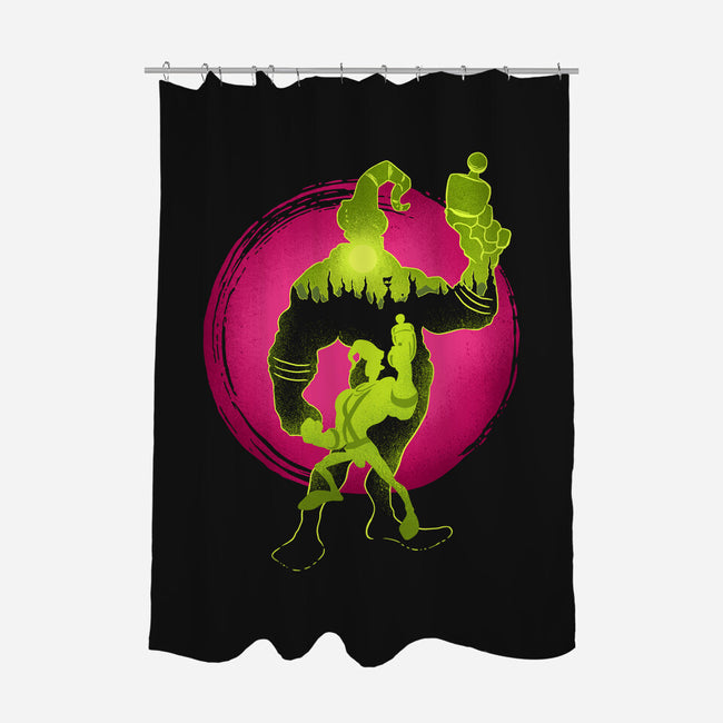 A Earthworm With A Robotic Suit-None-Polyester-Shower Curtain-sachpica