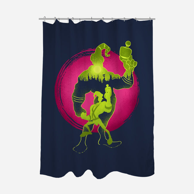 A Earthworm With A Robotic Suit-None-Polyester-Shower Curtain-sachpica