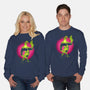 A Earthworm With A Robotic Suit-Unisex-Crew Neck-Sweatshirt-sachpica