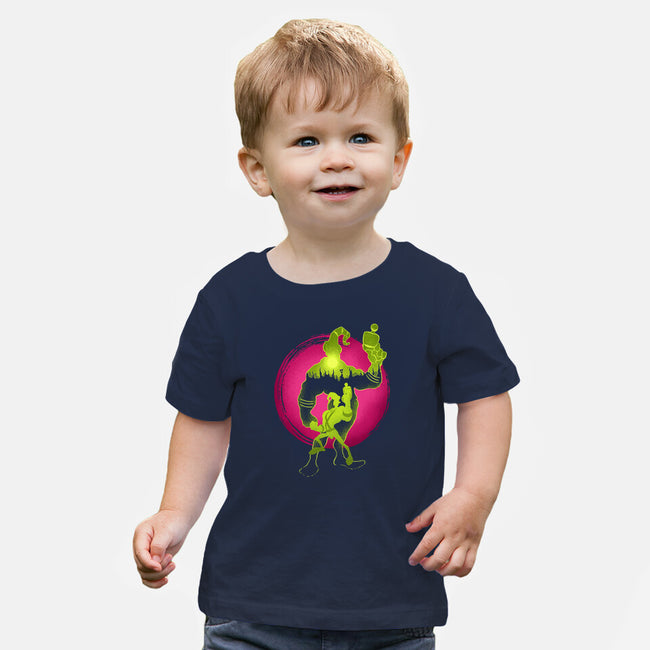 A Earthworm With A Robotic Suit-Baby-Basic-Tee-sachpica