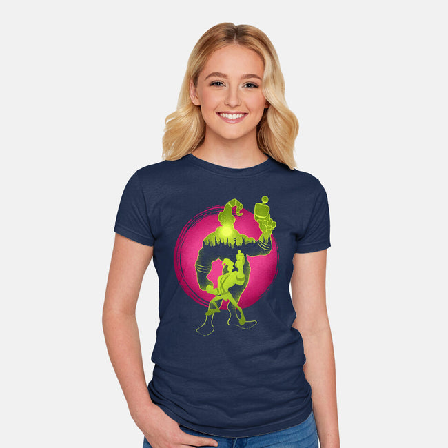 A Earthworm With A Robotic Suit-Womens-Fitted-Tee-sachpica