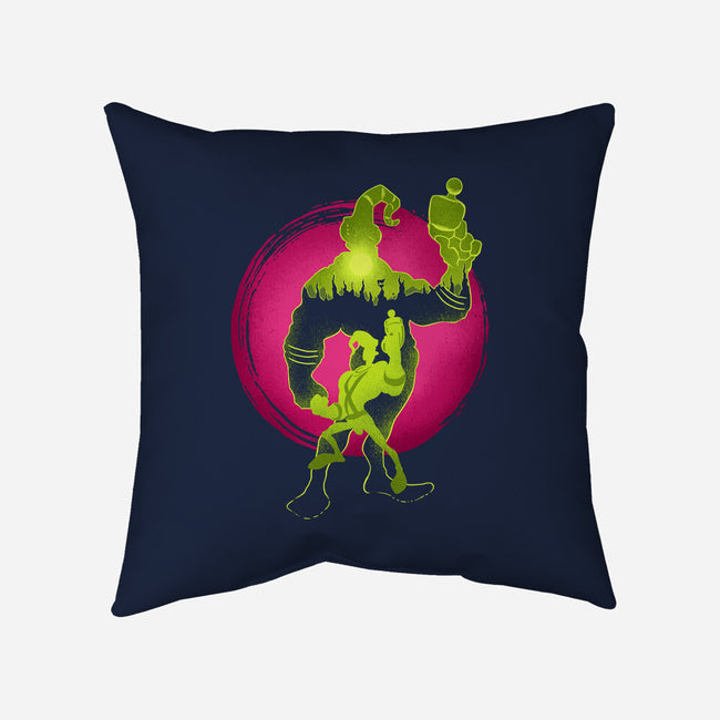 A Earthworm With A Robotic Suit-None-Removable Cover w Insert-Throw Pillow-sachpica