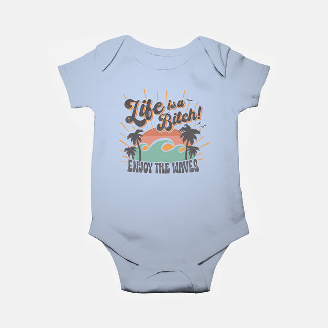 Enjoy The Waves-Baby-Basic-Onesie-Estudio Horta