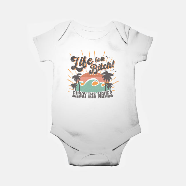Enjoy The Waves-Baby-Basic-Onesie-Estudio Horta