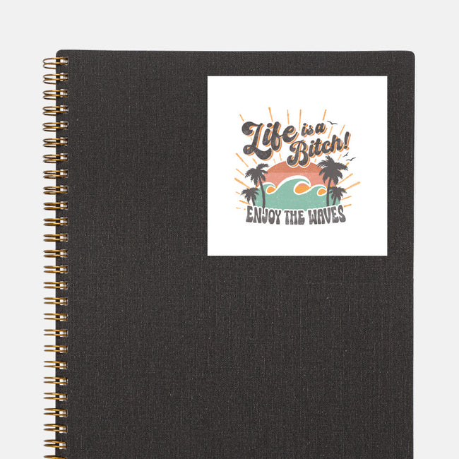 Enjoy The Waves-None-Glossy-Sticker-Estudio Horta