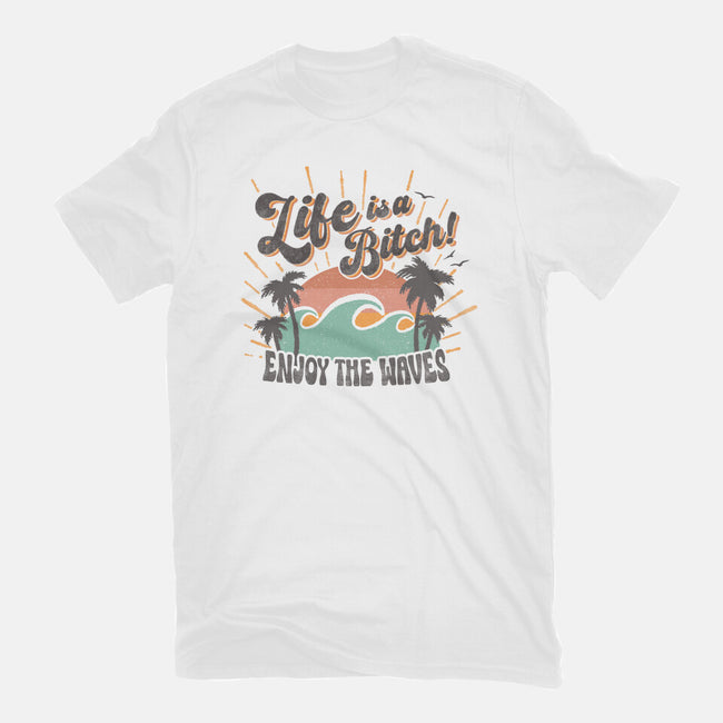 Enjoy The Waves-Unisex-Basic-Tee-Estudio Horta