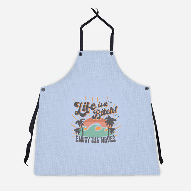 Enjoy The Waves-Unisex-Kitchen-Apron-Estudio Horta
