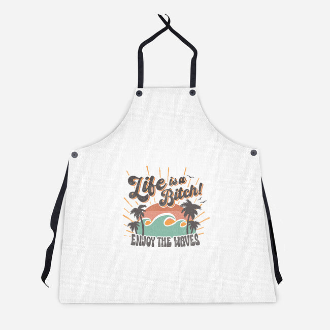 Enjoy The Waves-Unisex-Kitchen-Apron-Estudio Horta