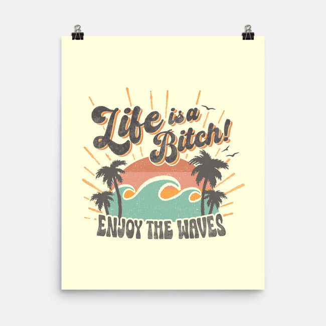 Enjoy The Waves-None-Matte-Poster-Estudio Horta