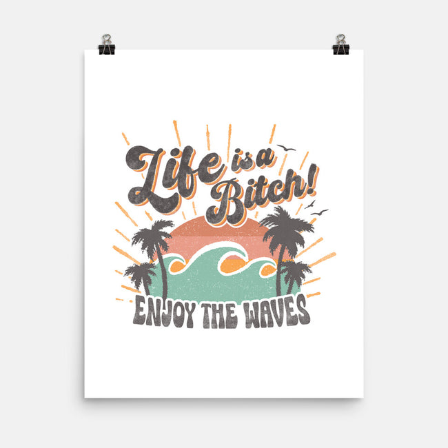 Enjoy The Waves-None-Matte-Poster-Estudio Horta