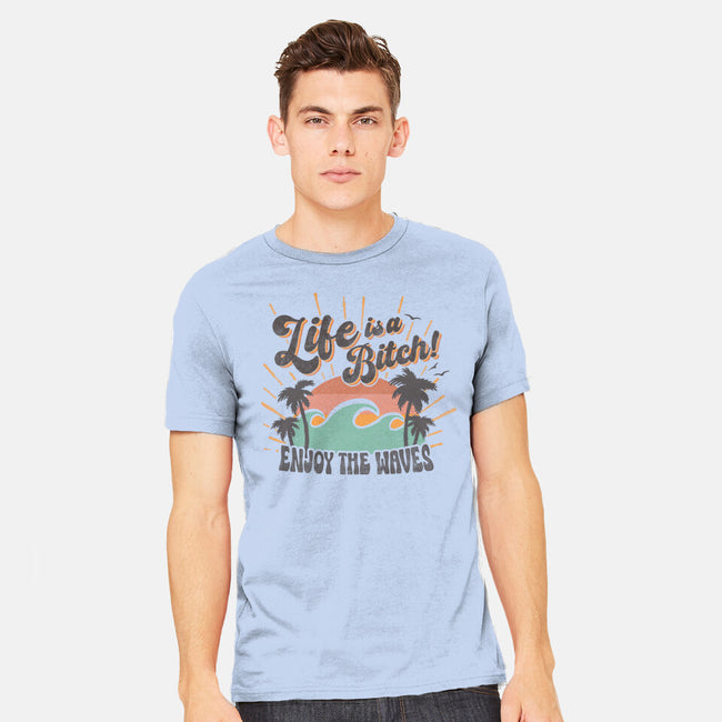 Enjoy The Waves-Mens-Heavyweight-Tee-Estudio Horta