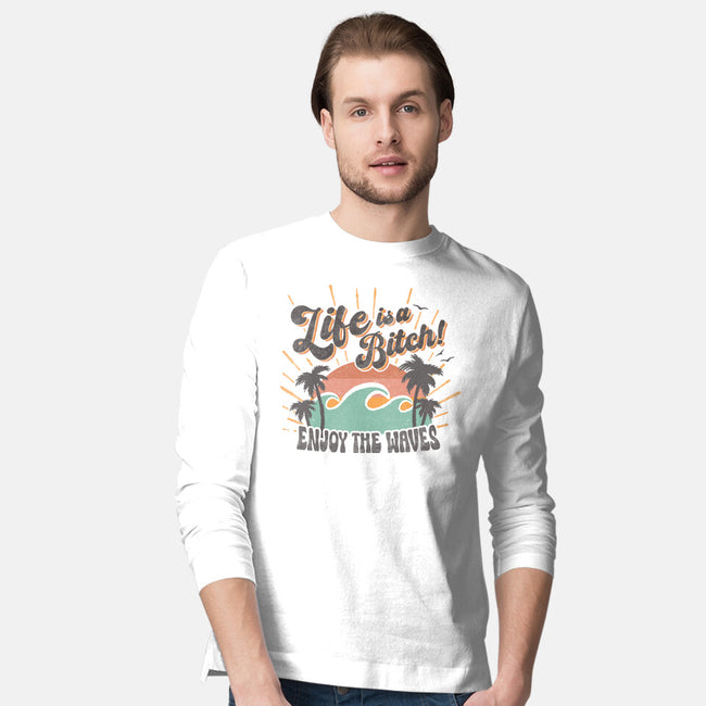 Enjoy The Waves-Mens-Long Sleeved-Tee-Estudio Horta