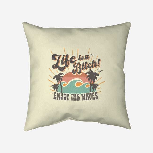 Enjoy The Waves-None-Removable Cover w Insert-Throw Pillow-Estudio Horta