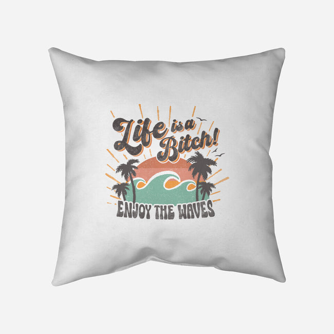 Enjoy The Waves-None-Removable Cover w Insert-Throw Pillow-Estudio Horta