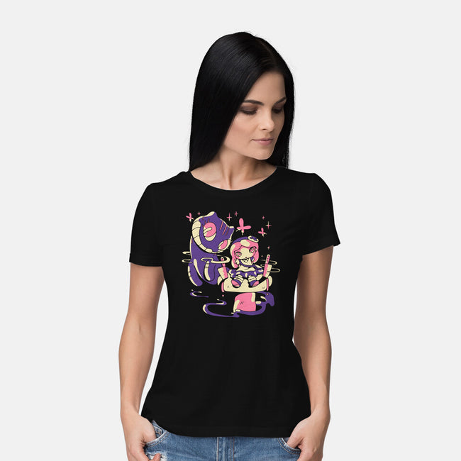 Hello Mad World-Womens-Basic-Tee-naomori
