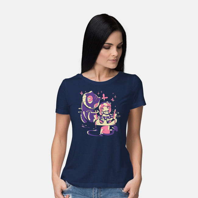 Hello Mad World-Womens-Basic-Tee-naomori