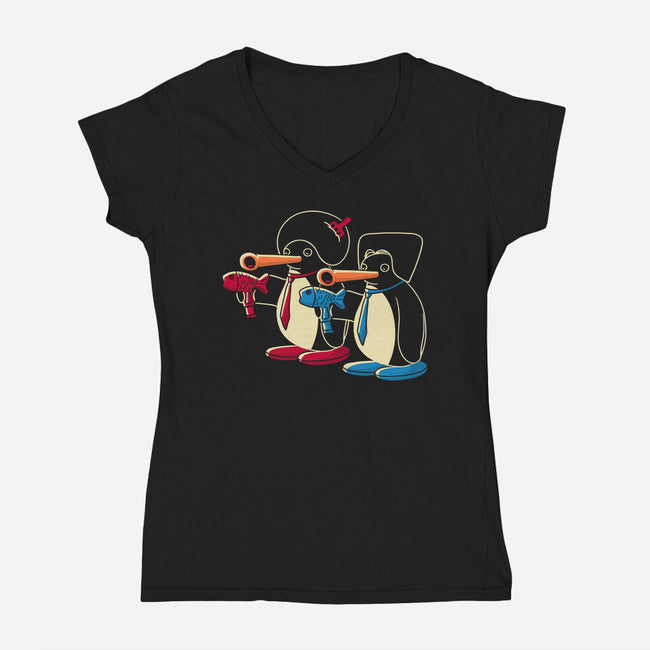 Noot Fiction-Womens-V-Neck-Tee-naomori