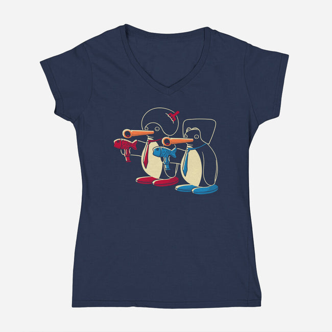 Noot Fiction-Womens-V-Neck-Tee-naomori
