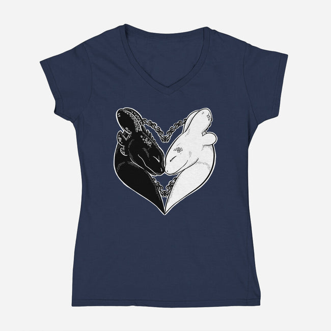 Famous Furies-Womens-V-Neck-Tee-ellr