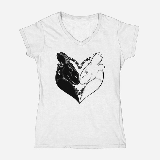 Famous Furies-Womens-V-Neck-Tee-ellr