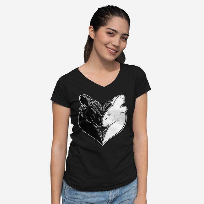 Famous Furies-Womens-V-Neck-Tee-ellr
