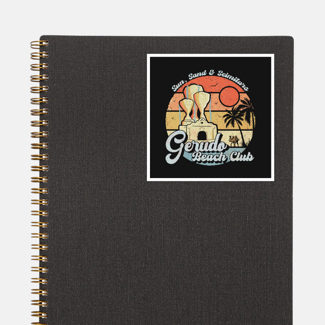 Gerudo Beach Club-None-Glossy-Sticker-NMdesign