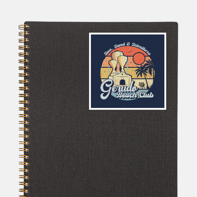 Gerudo Beach Club-None-Glossy-Sticker-NMdesign