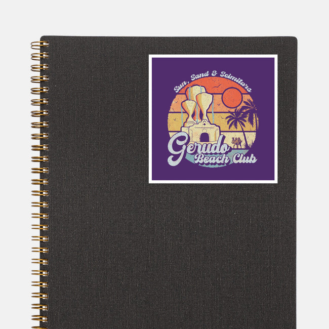 Gerudo Beach Club-None-Glossy-Sticker-NMdesign