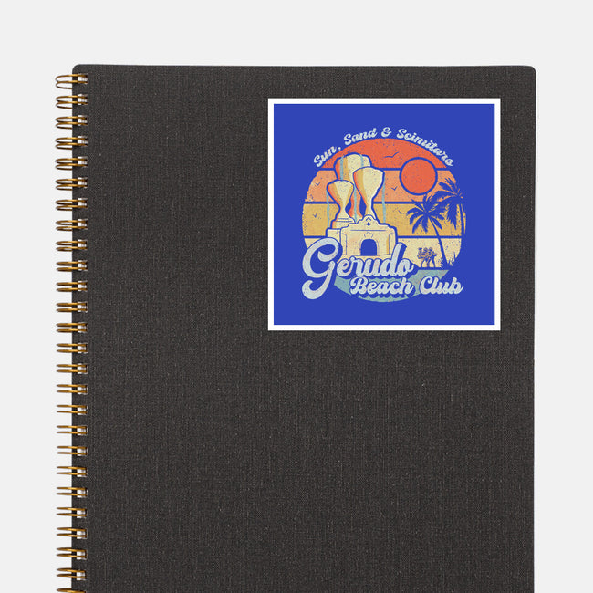 Gerudo Beach Club-None-Glossy-Sticker-NMdesign