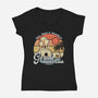 Gerudo Beach Club-Womens-V-Neck-Tee-NMdesign