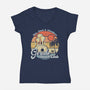 Gerudo Beach Club-Womens-V-Neck-Tee-NMdesign