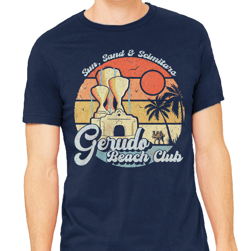【UMBRO】Beach Club Line Drawing Graphic T-Shirt Gerudo Beach Club-Mens-Heavyweight-Tee-NMdesign by TeeFury
