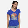 Gerudo Beach Club-Womens-V-Neck-Tee-NMdesign