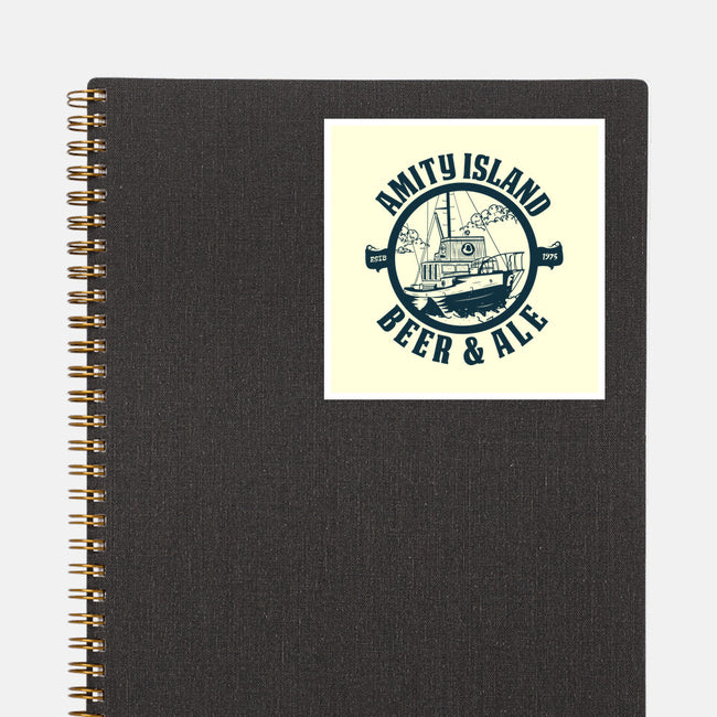 Amity Island Beer And Ale-None-Glossy-Sticker-piercek26