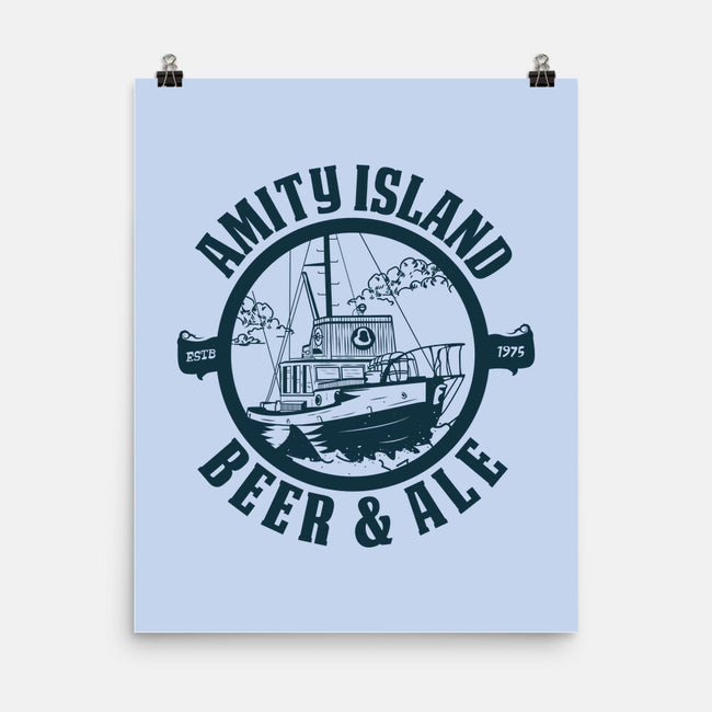 Amity Island Beer And Ale-None-Matte-Poster-piercek26
