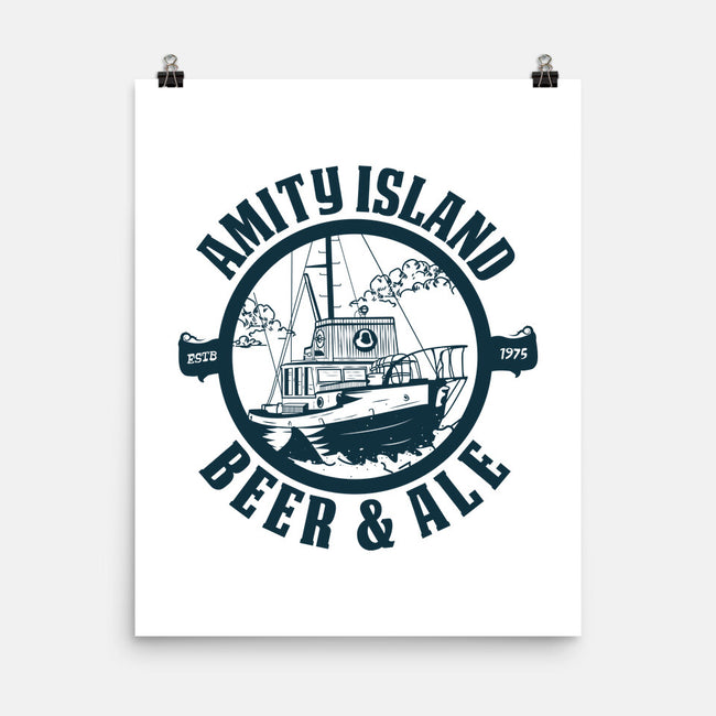 Amity Island Beer And Ale-None-Matte-Poster-piercek26