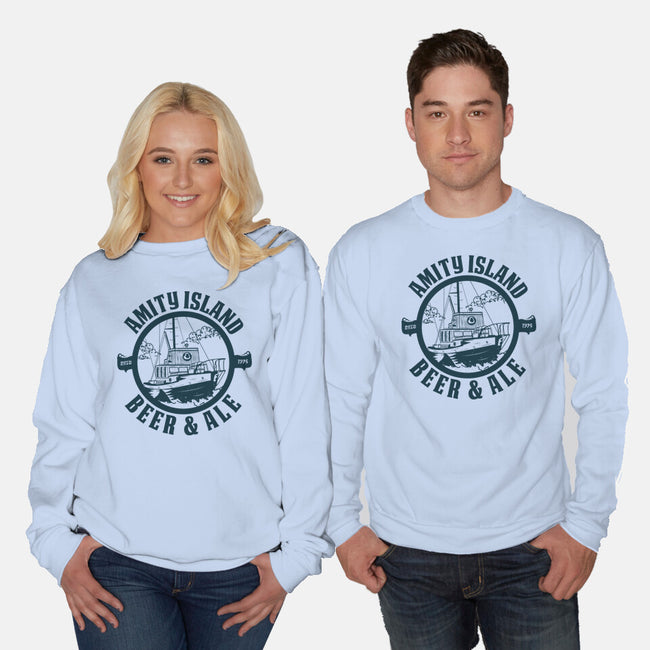 Amity Island Beer And Ale-Unisex-Crew Neck-Sweatshirt-piercek26