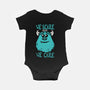 We Scare Because We Care-Baby-Basic-Onesie-piercek26