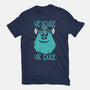 We Scare Because We Care-Womens-Fitted-Tee-piercek26