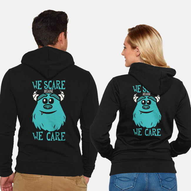 We Scare Because We Care-Unisex-Zip-Up-Sweatshirt-piercek26