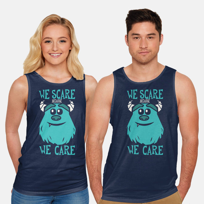 We Scare Because We Care-Unisex-Basic-Tank-piercek26