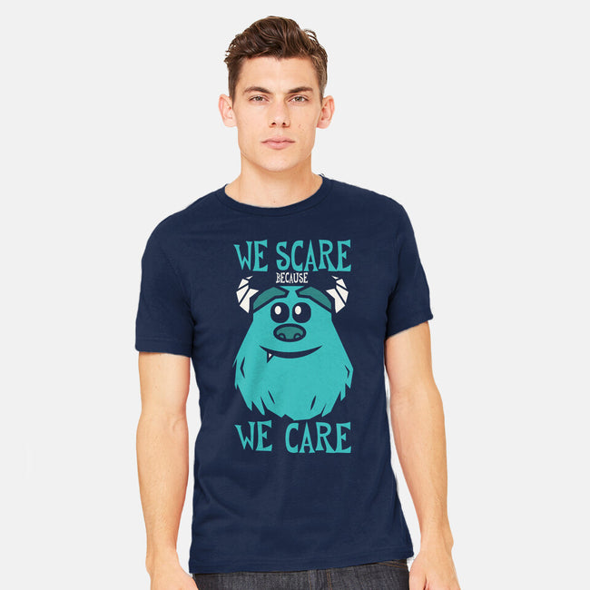 We Scare Because We Care-Mens-Heavyweight-Tee-piercek26