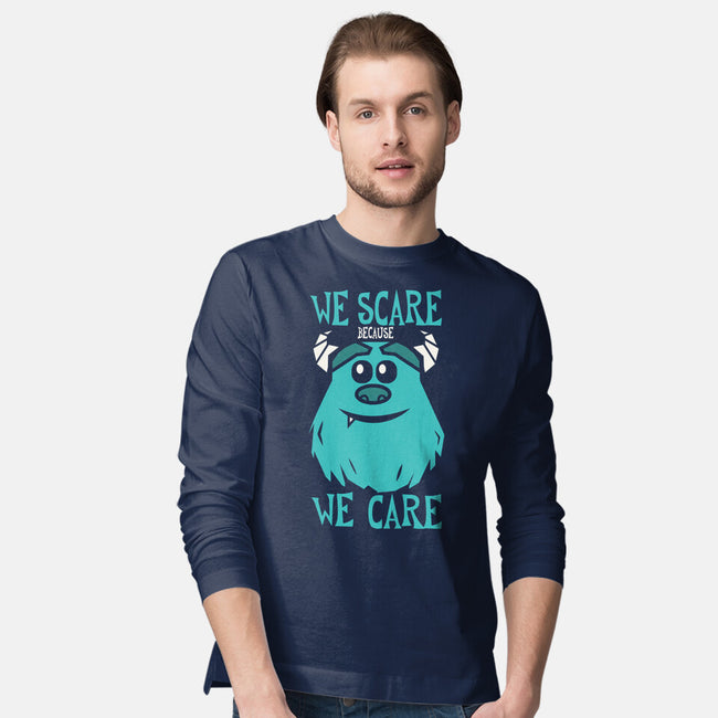 We Scare Because We Care-Mens-Long Sleeved-Tee-piercek26
