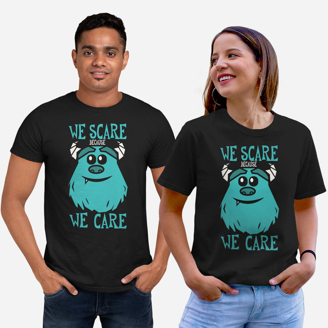 We Scare Because We Care-Unisex-Basic-Tee-piercek26