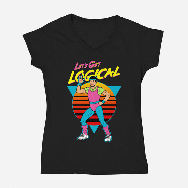 Let's Get Logical-Womens-V-Neck-Tee-Boggs Nicolas
