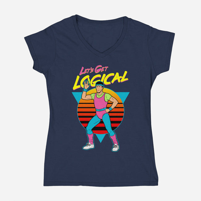 Let's Get Logical-Womens-V-Neck-Tee-Boggs Nicolas